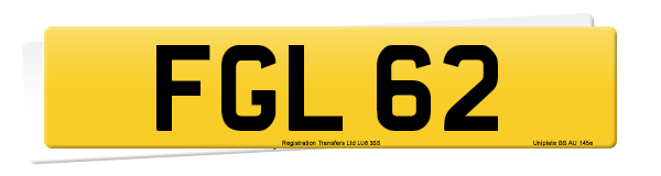 Registration number FGL 62